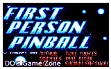 1st Person Pinball DOS Game