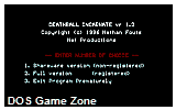 Deathball Incarnate DOS Game