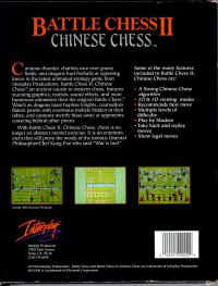 Battle Chess II Chinese Chess Box Artwork Back