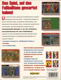 Championship Manager 2 Box Artwork Back