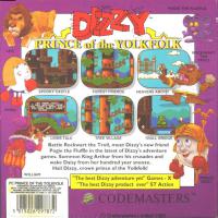 Dizzy- Prince of the Yolkfolk Box Artwork Back