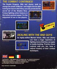 Double Dragon II- The Revenge Box Artwork Back