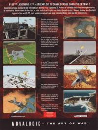 F-22 Lightning II Box Artwork Back