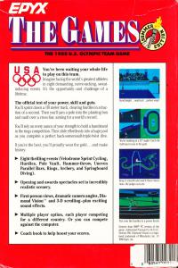 Games Summer Edition Box Artwork Back