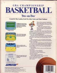 GBA Championship Basketball- Two-on-Two Box Artwork Back