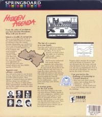 Hidden Agenda Box Artwork Back