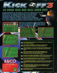 Kick Off 3 Box Artwork Back