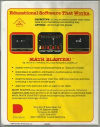 Math Blaster Box Artwork Back