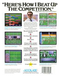 Mike Ditka Ultimate Football Box Artwork Back