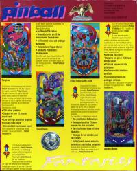 Pinball Fantasies Box Artwork Back