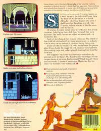 Prince Of Persia Box Artwork Back