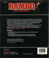 Rambo- First Blood Part II Box Artwork Back