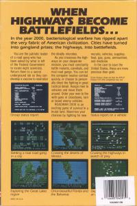 Roadwar 2000 Box Artwork Back