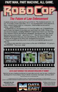 RoboCop Box Artwork Back