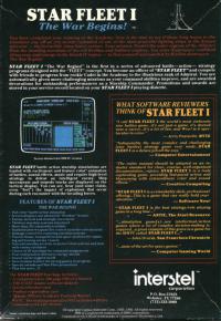 Star Fleet I- The War Begins Box Artwork Back