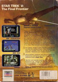 Star Trek V The Final Frontier Box Artwork Back