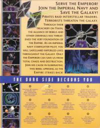 Star Wars Tie Fighter Box Artwork Back