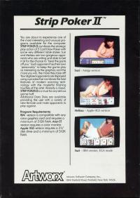 Strip Poker II Box Artwork Back