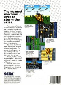 ThunderBlade Box Artwork Back