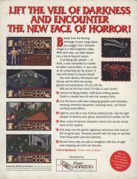 Veil Of Darkness Box Artwork Back