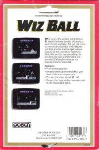 Wizball Box Artwork Back