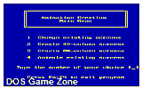 Animation Creation DOS Game