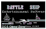 Battle Ship Entertainment Software DOS Game