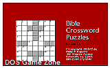 Bible Crossword Puzzle DOS Game