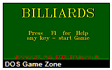 Billiards DOS Game