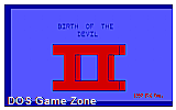 Birth of the Devil II- The Defense DOS Game