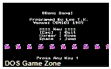Bong Bong DOS Game