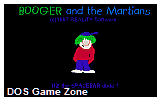 Booger and the Martians DOS Game