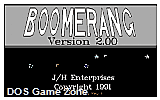 Boomerang DOS Game