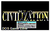 Civilization Russian Edition DOS Game