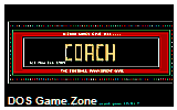 Coach DOS Game