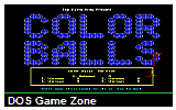 Color Balls DOS Game