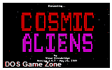 Cosmic Aliens DOS Game