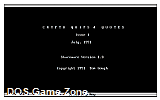 Crypto Quips & Quotes DOS Game