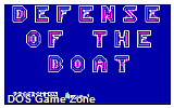 Defense of the Boat DOS Game