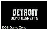 Detroit Demo Diskette DOS Game