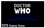 Doctor Who Trivia Game Vol. 1 DOS Game