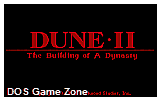 Dune II The Building Of A Dynasty DOS Game