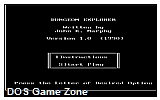 Dungeon Explorer- Dungeon of the Beast DOS Game