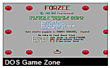 Forzee DOS Game