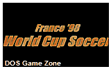 France '98 World Cup Soccer (demo) DOS Game