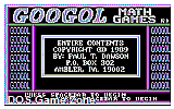 Googol Math Games DOS Game