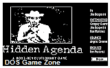 Hidden Agenda DOS Game