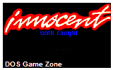 Innocent Until Caught DOS Game