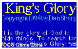 King's Glory Elite DOS Game