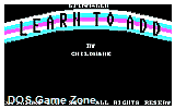 Learn to Add DOS Game